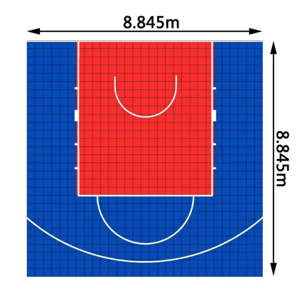 3x3 Basketball Court Layout