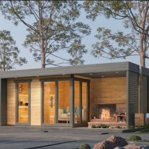 Outdoor Sauna Room with Covered Shed – 4m x 2m Ultimate Wellness Retreat