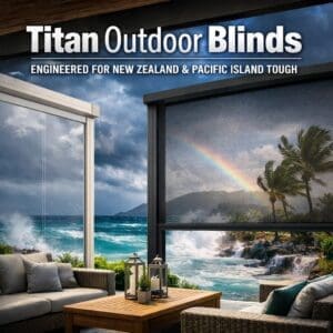 Titan Outdoor Blinds: The Ultimate Guide to High-Wind Protection for New Zealand & the Pacific Islands